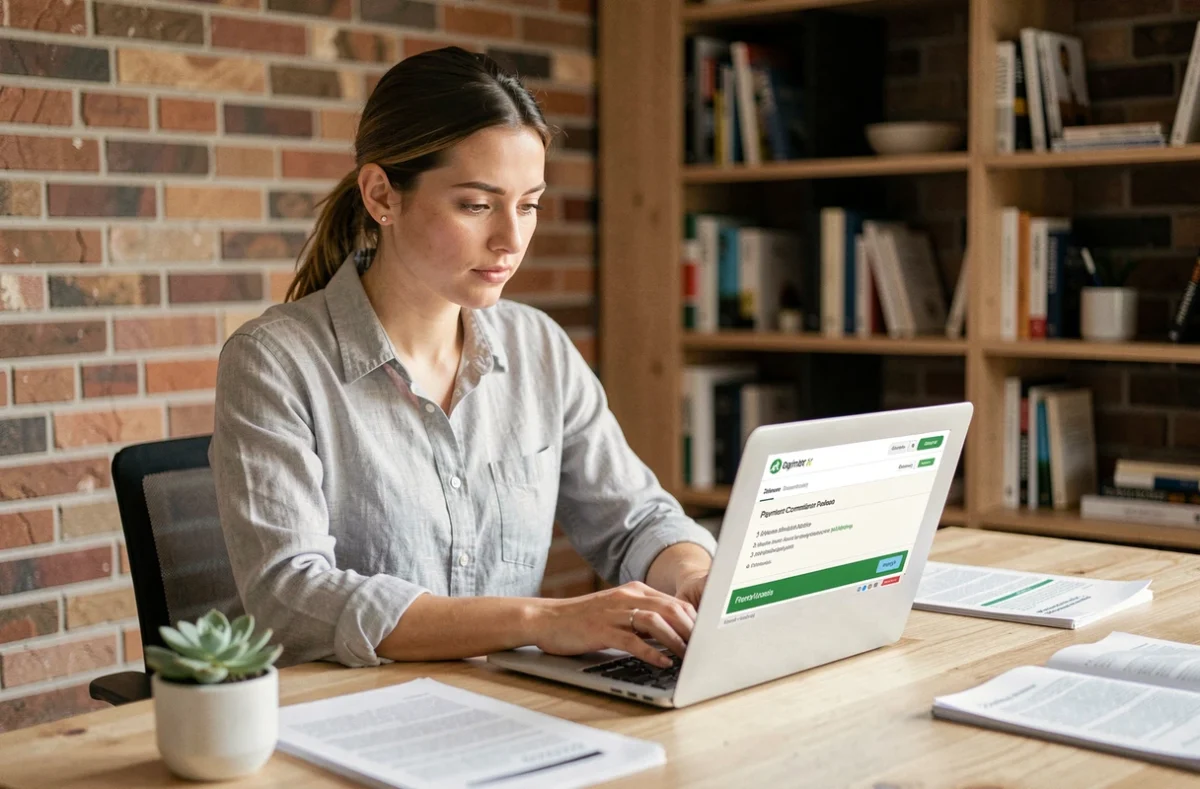 Freelance utilisant Venmo pour encaisser un paiement d'un client américain depuis son bureau à domicile